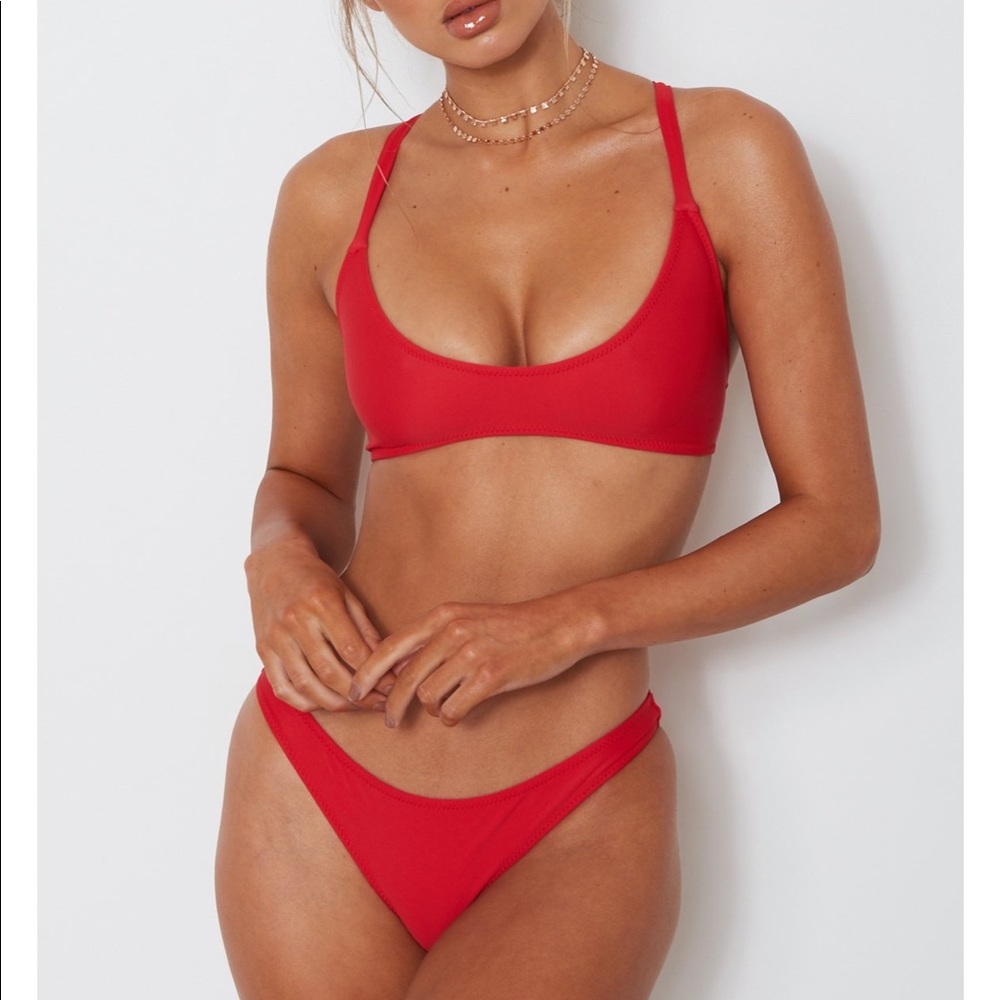 White fox boutique swim top